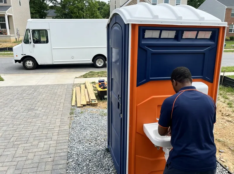 Deluxe Porta Potty Rental with Sink in Baltimore, MD
