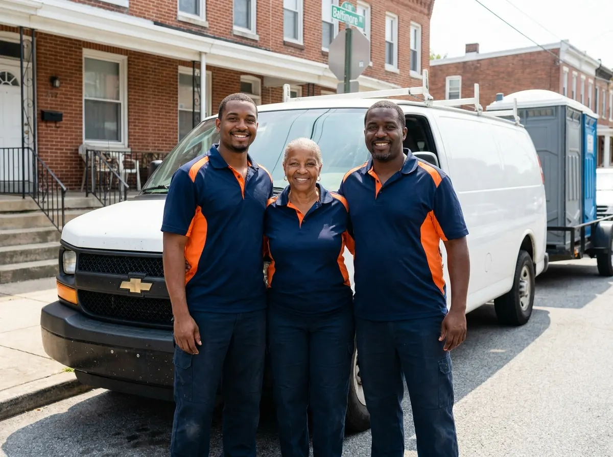 The FiveStar Restrooms Solutions team — portable toilet supplier in Baltimore, MD